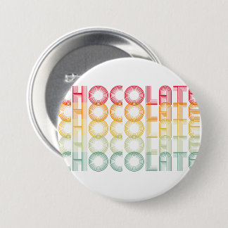 Knappen Retro Chocolate Rainbow Färg Knapp