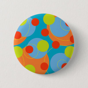 Knappen Retro Fruktig Roligt, bubbelspetsar på kna Knapp