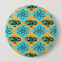 Knappen Retro Harlequin Globe Trotter Round