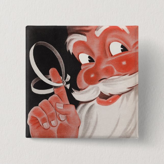 Knappen Retro-jul Knapp (Framsida)