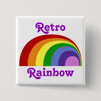 Knappen Retro Rainbow Knapp