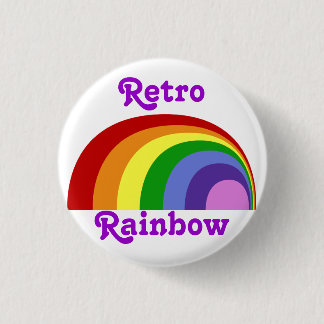Knappen Retro Rainbow Knapp