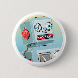 Knappen Retro Robot Knapp
