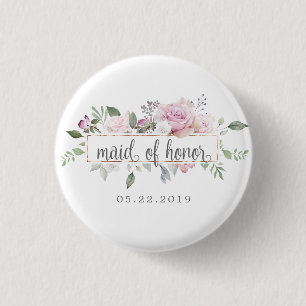 Knappen ro Garden blommigt Maid of honor Knapp
