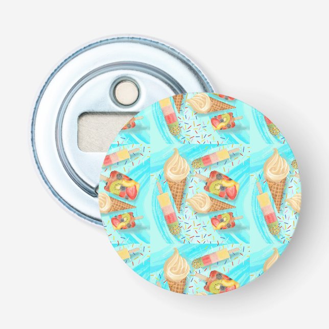 Knappen roligt summertime/flaska-öppnare flasköppnare (Framsidan)