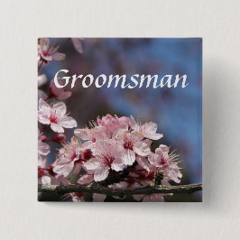 Knappen rosa cherry blommar blommor bröllop knapp