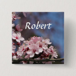 Knappen rosa cherry blommar blommor bröllop knapp