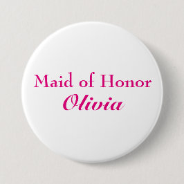 Knappen rosa Maid of honor Knapp