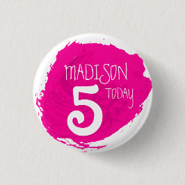 Knappen rosa namn för färgborttagning av  party knapp