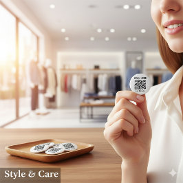 Knappen Rund QR-anpassade för alla syften Knapp