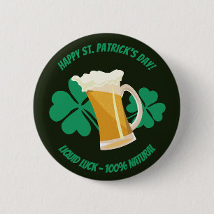 Knappen saint patrick's day i flytande tur knapp