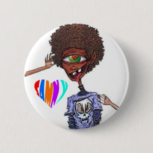 Knappen Samnx Afro Kärlek Knapp