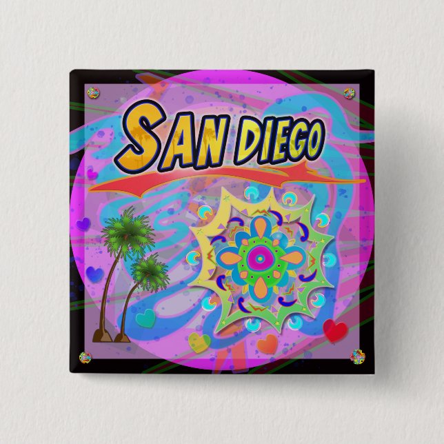 Knappen San Diego True Progress Knapp (Framsida)