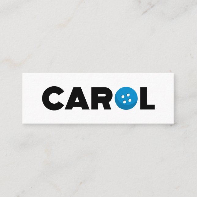 Knappen sång mini visitkort (Framsida)