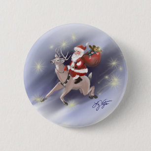 Knappen Santa Delivers Knapp