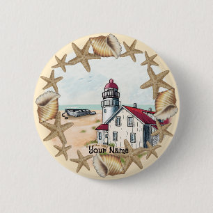 Knappen Seashell fyr Knapp
