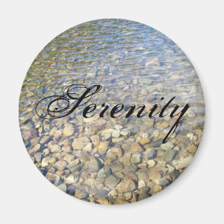 Knappen Serenity sjö sten Magnet