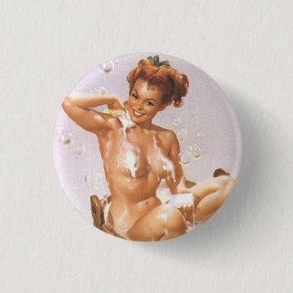 Knappen SEXY och BEAUTIFUL PIN Up Girl pinback Knapp