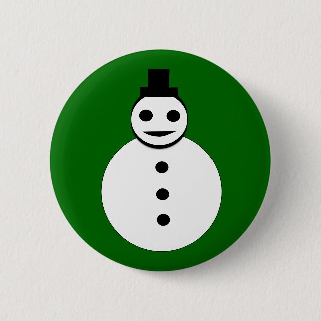Knappen Smila jul Snögubbe Knapp (Framsida)