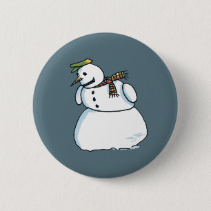 Knappen snögubbe knapp