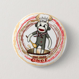 Knappen sock monkey Chef Knapp
