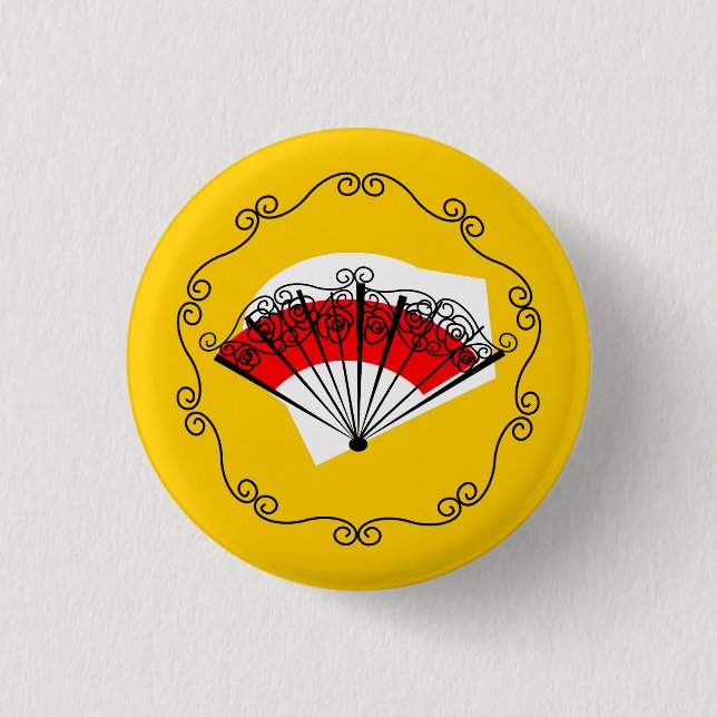 Knappen spanska Fläkt gräns runt Knapp (Framsida)