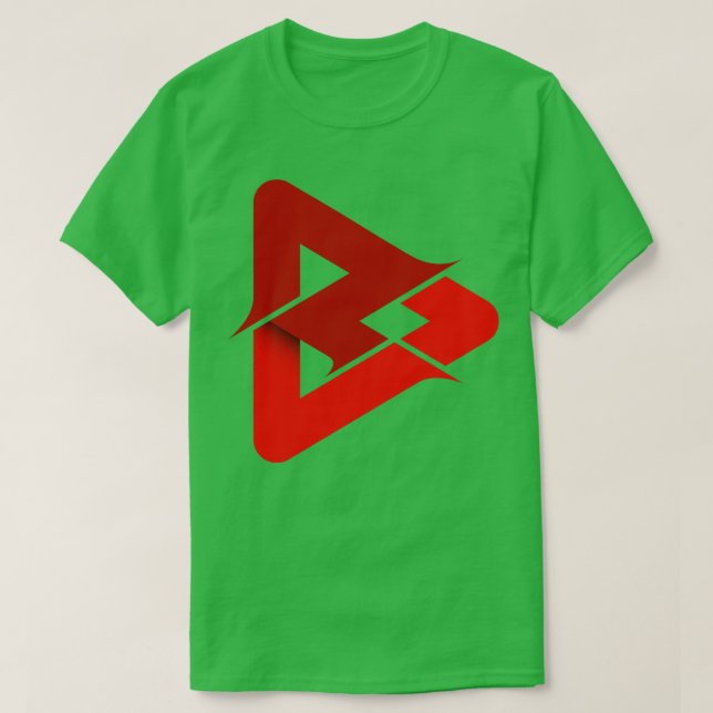 Knappen Spela upp T Shirt (Design framsida)
