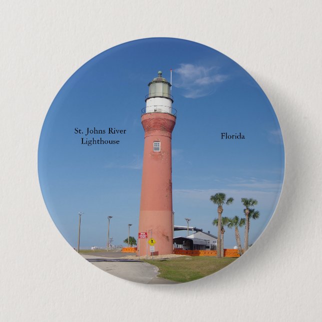 knappen St. Johns River Lighthouse Knapp (Framsida)