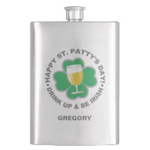 Knappen St. Patrick's Day med eget namn