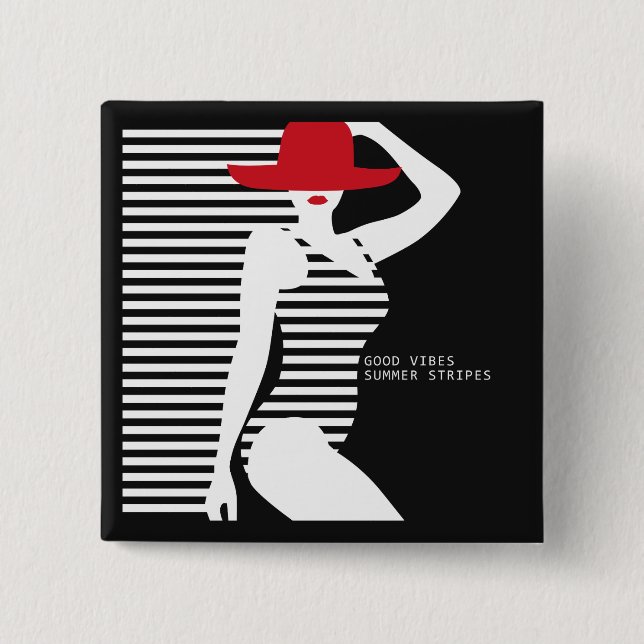 Knappen Summer Woman Knapp (Framsida)