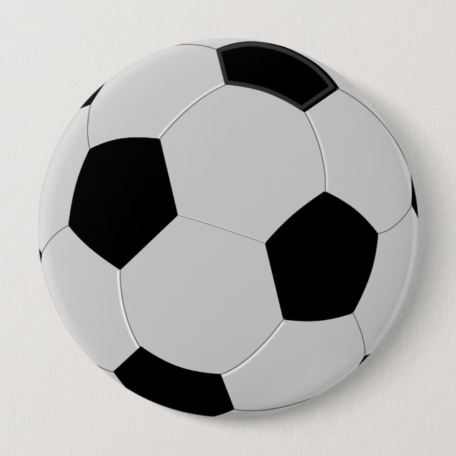 Knappen Svartvit boll Knapp (Framsida)