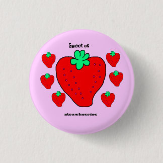Knappen Sweet As Strawberriez pastel pixel art min Knapp