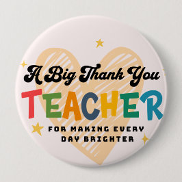 Knappen tack Lärare Knapp