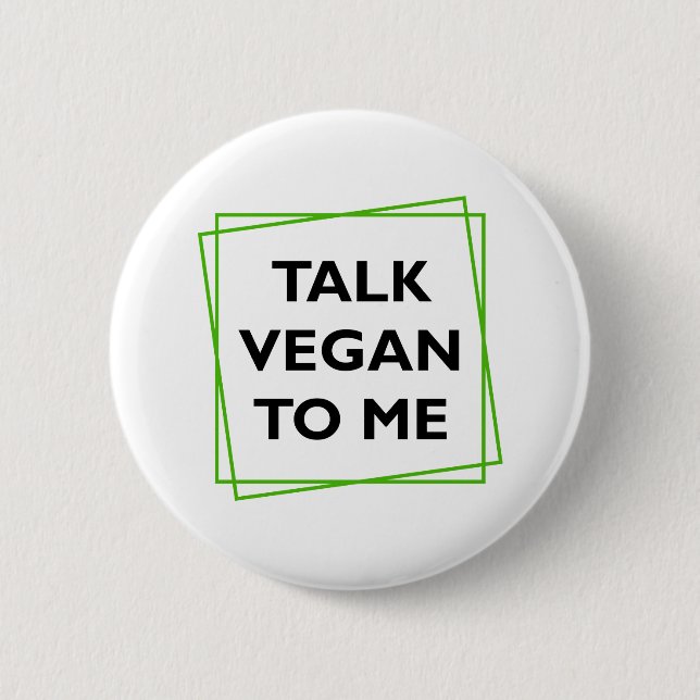 Knappen Talk Vegan To Me Knapp (Framsida)