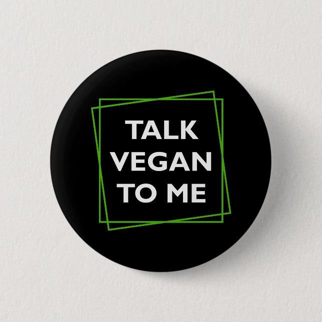 Knappen Talk Vegan To Me Knapp (Framsida)