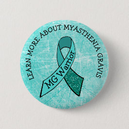 Knappen Teal MG Warrior Awareness Ribbon Knapp