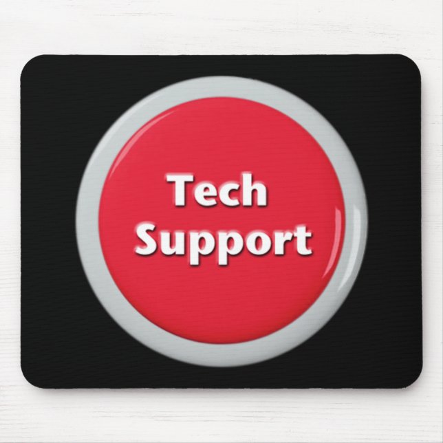 Knappen Tech Support Red Panic Musmatta (Framsidan)