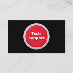 Knappen Tech Support Red Panic Visitkort