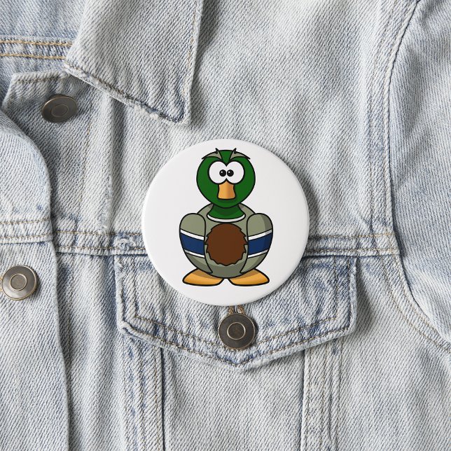 Knappen tecknad Mallard Anka Knapp (Skapare uppladdad)