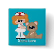 Knappen tecknad, sjuksköterska lägg till namn