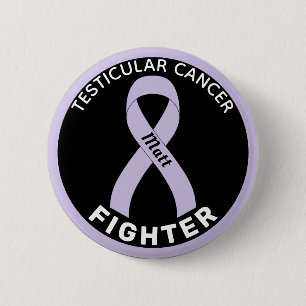 Knappen Testicular Cancer Fighter Ribbon Black Knapp