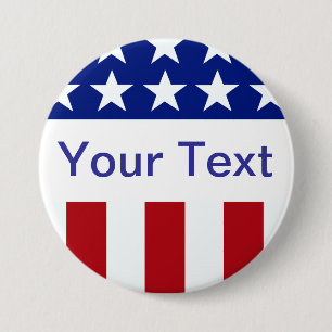 Knappen Text Stars och stripes Knapp