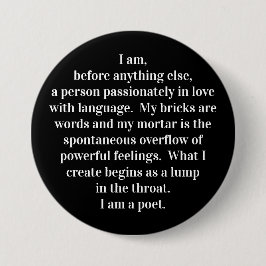Knappen "The Poet's Creed" Knapp