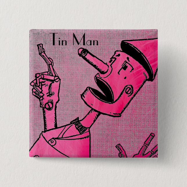 Knappen Tin Man Knapp (Framsida)