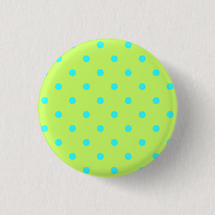 Knappen Tiny Aqua Polka dots Knapp