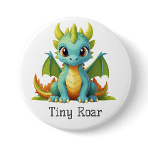 Knappen Tiny Roar Fantasy Dragon Baby
