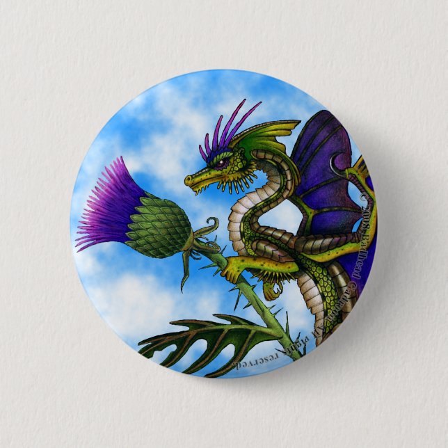 Knappen Tistlebairn Round Knapp (Framsida)