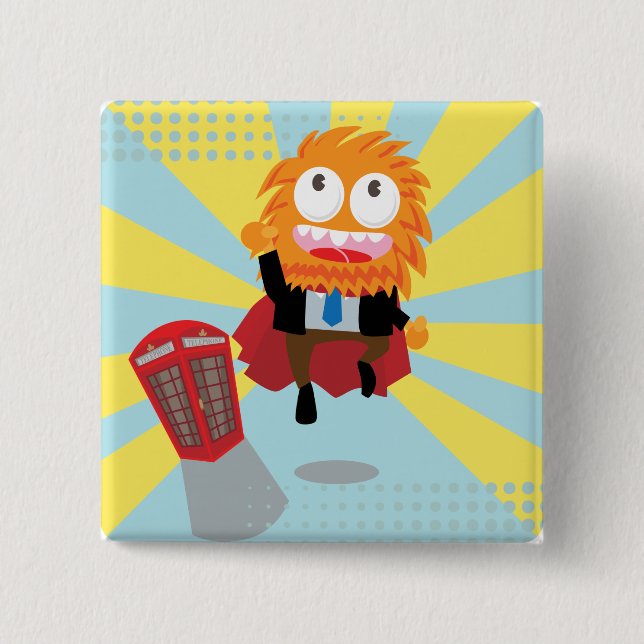 Knappen TOPPEN MONSTER Knapp (Framsida)