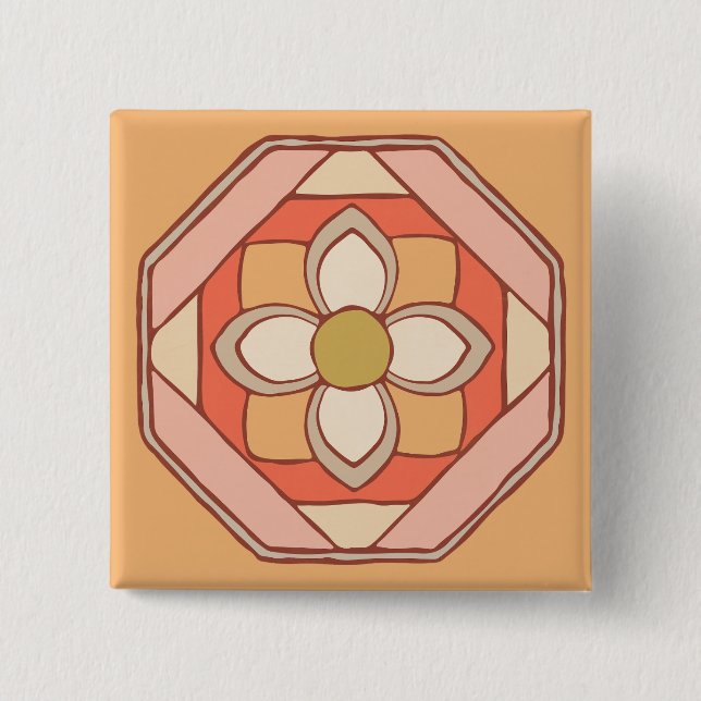 Knappen Traditionell koreansk konst Mönster Knapp (Framsida)