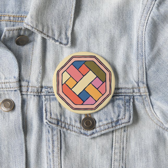 Knappen Traditionell koreansk konst Mönster Knapp (In Situ)